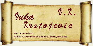 Vuka Krstojević vizit kartica
